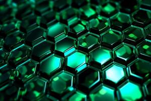 Abstract background hexagons glass pattern geometric crystals abstract photo