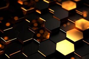 Abstract background hexagons glass pattern geometric crystals abstract photo