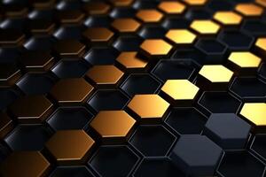 Abstract background hexagons glass pattern geometric crystals abstract photo