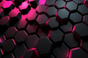 Abstract background hexagons glass pattern geometric crystals abstract photo