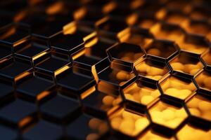 Abstract background hexagons glass pattern geometric crystals abstract photo