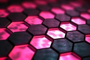 Abstract background hexagons glass pattern geometric crystals abstract photo