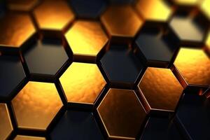 Abstract background hexagons glass pattern geometric crystals abstract photo