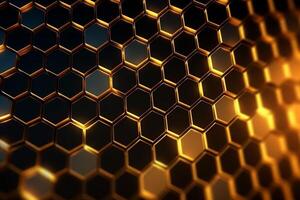 Abstract background hexagons glass pattern geometric crystals abstract photo