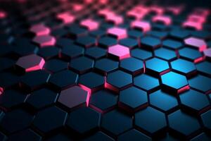Abstract background hexagons glass pattern geometric crystals abstract photo