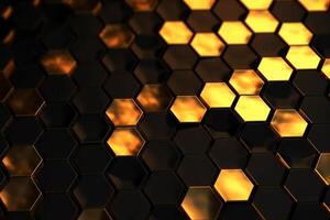 Abstract background hexagons glass pattern geometric crystals abstract photo