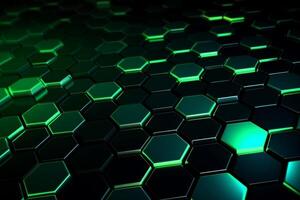Abstract background hexagons glass pattern geometric crystals abstract photo