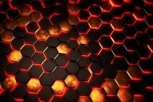 Abstract background hexagons glass pattern geometric crystals abstract photo