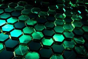 Abstract background hexagons glass pattern geometric crystals abstract photo