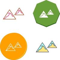 Unique Mountains Icon Design vector