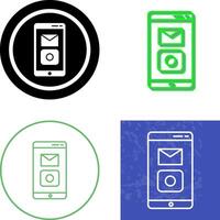 Unique Mobile Applications Icon Design vector