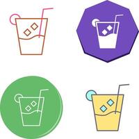 Unique Whiskey Sour Icon Design vector