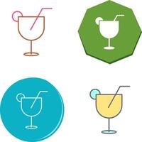 Unique Drinks Icon Design vector