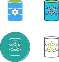 Unique Database Management Icon Design vector