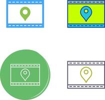 Unique Location Web Advertising Icon Design vector