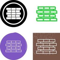 Unique Bricks Icon Design vector