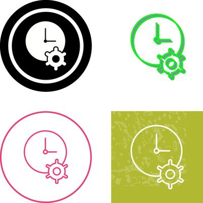 Unique Time Optimization Icon Design