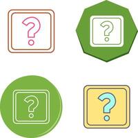 Unique Question Mark Icon Design vector