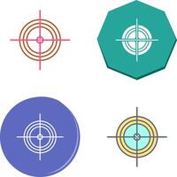 Unique Target Icon Design vector