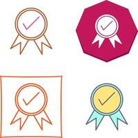 Unique Quality Control Icon Design vector