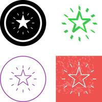 Unique Star Icon Design vector