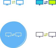 Unique Sharing Systems Icon Design vector