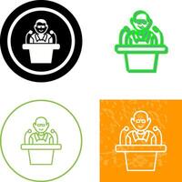 Unique Lecture Icon Design vector