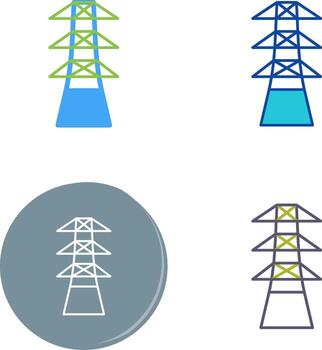 Unique Tower Icon Design vector