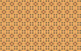 Brown Floral Square Seamless Azulejo Floor Tile Oriental Vintage Seamless Pattern Floral Textures vector