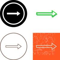 Unique Right Arrow Icon Design vector