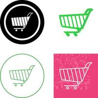 único compras carro icono diseño vector