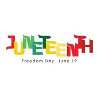 Juneteenth Freedom Day Design vector