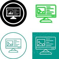 Unique Content Planning Icon Design vector