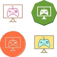 Unique Online Games Icon Design vector