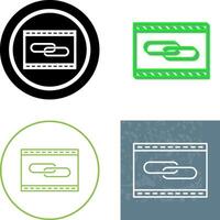 Unique Link Optimization Icon Design vector