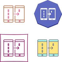 Unique Data Transfer Icon Design vector