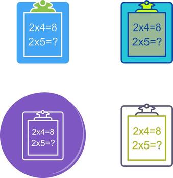 Unique Solving Question Icon Design vector