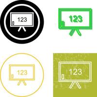 Unique Classroom Board Icon Design vector