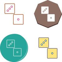 Unique Dice Icon Design vector