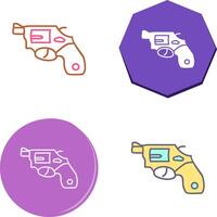 único revólver icono diseño vector