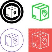 Unique Tracking Services Icon Design vector