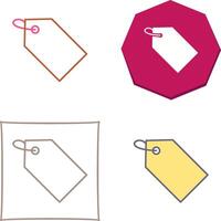 Unique Tag Icon Design vector