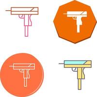 único pistola icono diseño vector