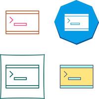 Unique Console Icon Design vector