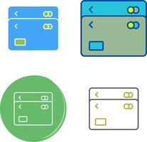Unique Multiple Cards Icon Design vector