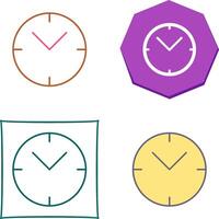 Unique Clock Icon Design vector