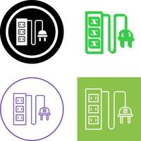 Power Socket Icon Design vector