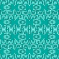 Seamless geometric circle line art pattern tile vector