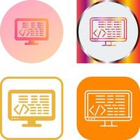 Coding Icon Design vector