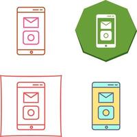 Unique Mobile Applications Icon Design vector